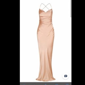 Shona Joy La Lune Lace Back Dress in Desert Rose